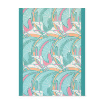 Deco Curves Postcard