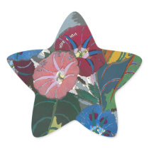 Deco Flowers and Leaves Star Stickers