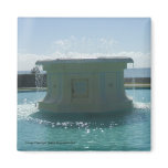 Deco Fountain 2 Square Magnet
