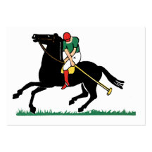 Deco Horse Polo Business Cards