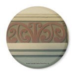 Deco Maori Motif  2 Round Magnet