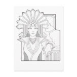 Deco Priestess postcards