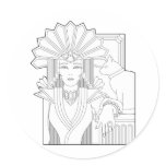 Deco Priestess stickers