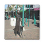 Deco Statue 3 Square Magnet