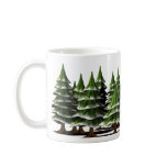Decorated Christmas Tree in a peaceful Forest Coffee Mug