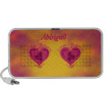Decorated Double Hearts speakers