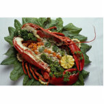 Decorated Lobster plate food lovers photo sculptures