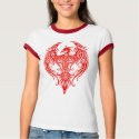 Decorated Red Tribal Phoenix t-shirts