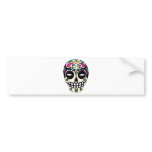 Decorated Sugar Skull bumper stickers