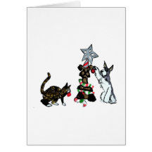 Decorating the TREE Greeting Card