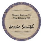 Decorative 7 Name Address Bookplate stickers
