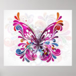 Decorative abstract Butterfly Poster posters