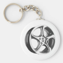 Decorative Car Rim Key Chain