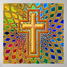 DECORATIVE CROSS POSTER