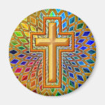 DECORATIVE CROSS REFRIGERATOR MAGNET