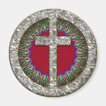 DECORATIVE CROSS REFRIGERATOR MAGNET