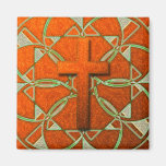 DECORATIVE CROSS REFRIGERATOR MAGNET