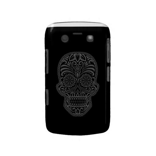 Decorative Dark Sugar Skull Case-Mate Blackberry Case