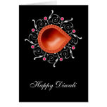 Decorative Diwali Lamp Card