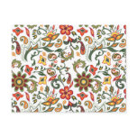 Decorative floral patterns postcards