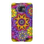 Decorative fractal case w. Fantasy Flowers Galaxy S2 Cover