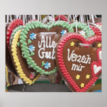 Decorative gingerbread cookies posters