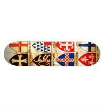 Decorative Heraldry Pattern Skate Decks