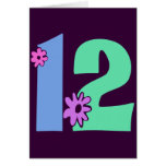 DECORATIVE NUMBER 12 cards