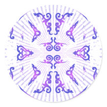 Decorative Pattern: Vector Drawing: Round Sticker