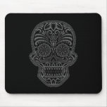 Decorative Sugar Skull - dark Mouse Pads