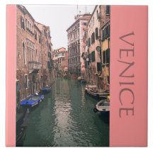 DECORATIVE TILE /TRIVET "VENICE CANAL" (PHTOG)