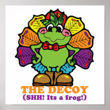 decoy turkey frog print