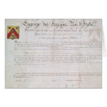 Decree of nobility created under the First Cards