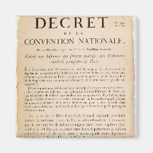 Decree of the National Convention Fridge Magnets