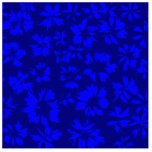 Deep blue abstract floral pattern. photo sculpture