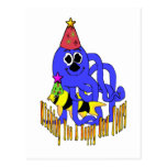 Deep Blue New Year Post Card