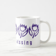 Deep Blue Tulip Mug