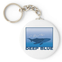 Deep Blue Whale Key Chain