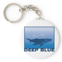 Deep Blue Whale Key Chain