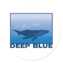 Deep Blue Whale stickers