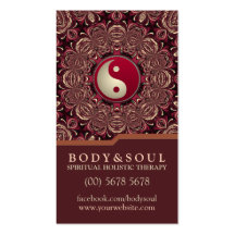 Deep Earth Holistic Therapy New Age Business Cards