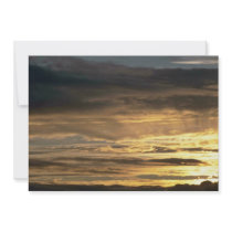 Deep Grey Sky Personalized Invitations