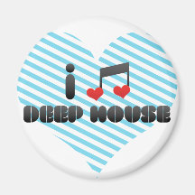 Deep House fan Fridge Magnets