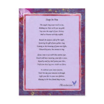 Deep In You Poem Post Cards