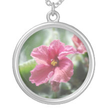 Deep Pink African Violet Necklace