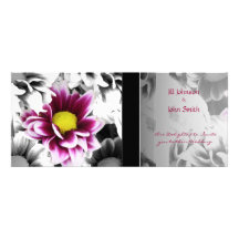 Deep Pink Dahlia Invites