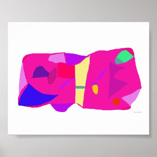 Deep Pink Print