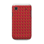 Deep Red Patterned Samsung Galaxy S Cell Case Samsung Galaxy Cases