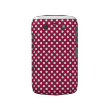 Deep Red Polka Dot Blackberry Bold Case