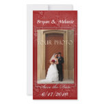 Deep Red Save the Date Wedding Photo card photo cards